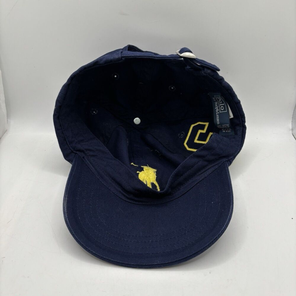 Polo Ralph Lauren Big Pony #3 Boys 8-20 Adjustable Strapback Hat Navy Yellow - Picture 6 of 8